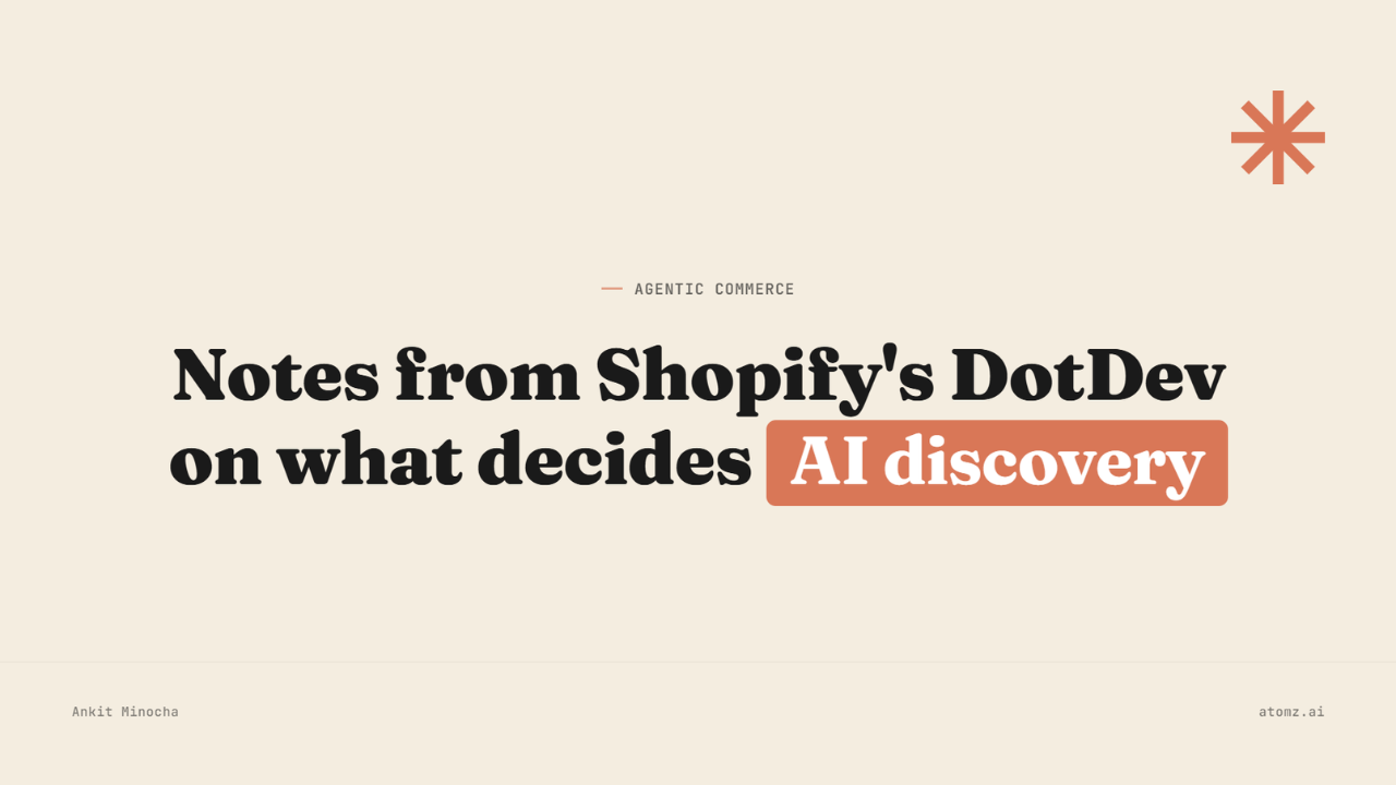 Shopify's DotDev talk on AI discovery