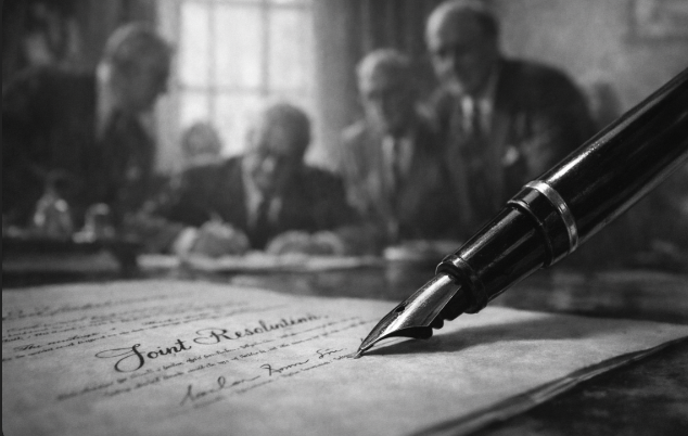 The joint resolution proposing the 22nd Amendment to the U.S. Constitution