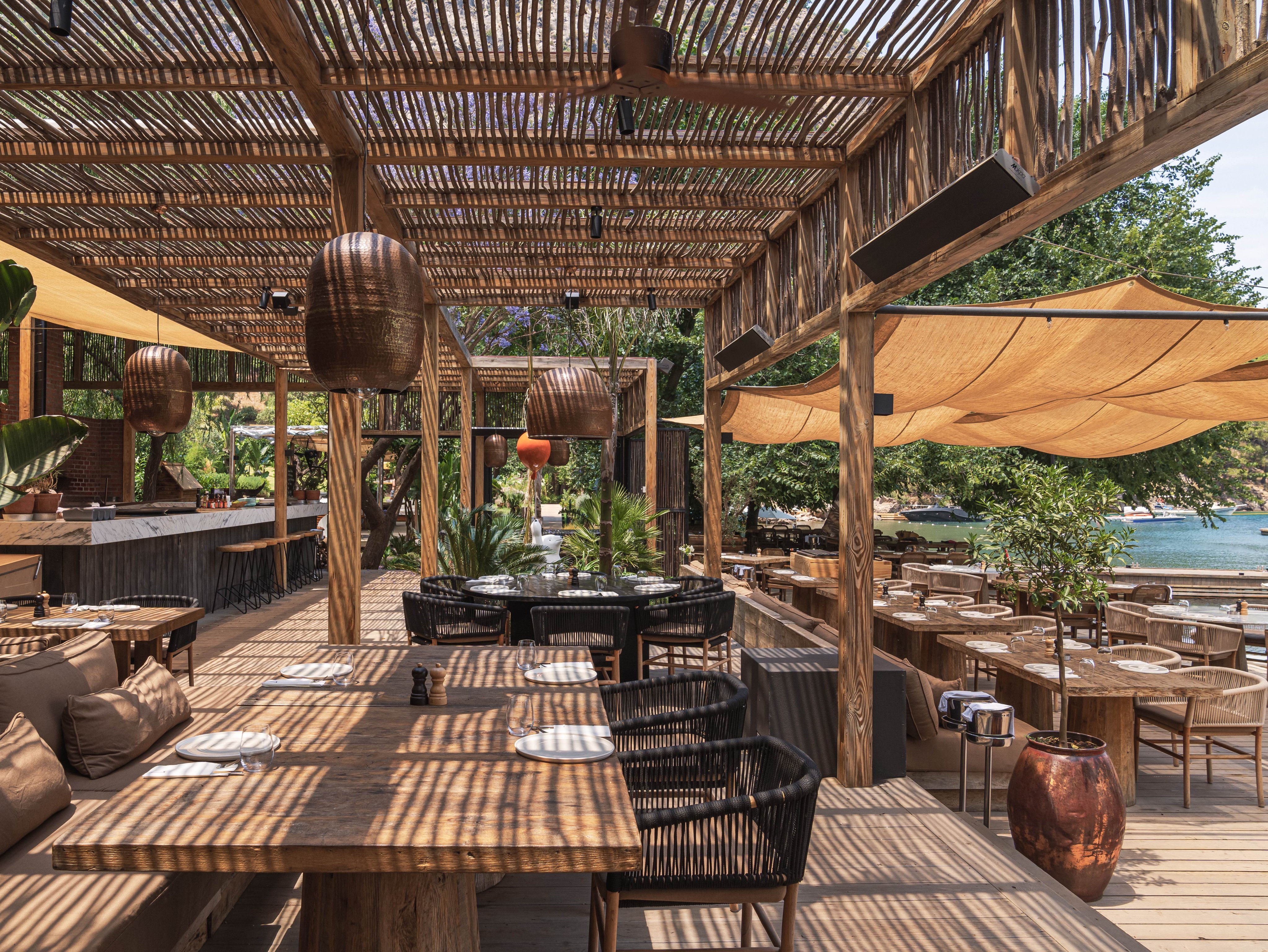 Open-air restaurant at Yazz Collective