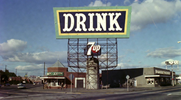 Portland’s DRINK 7UP Corner, 1976