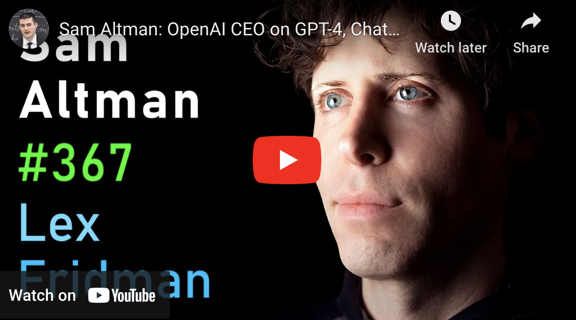 Lex Fridman talks to Sam Altman