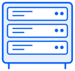 Investor Call editorial illustration: icon servers.
