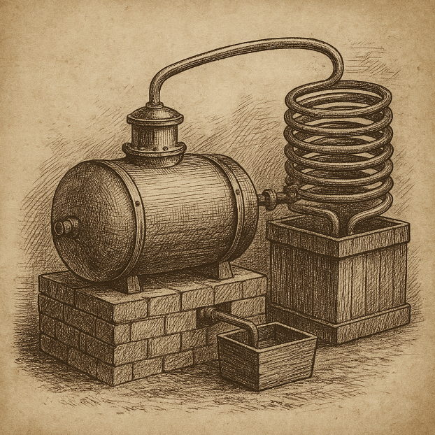 Abraham Gesner's kerosene distillation apparatus