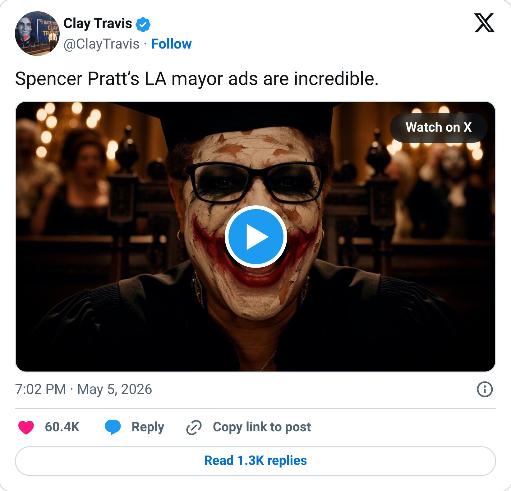 Tweet screenshot