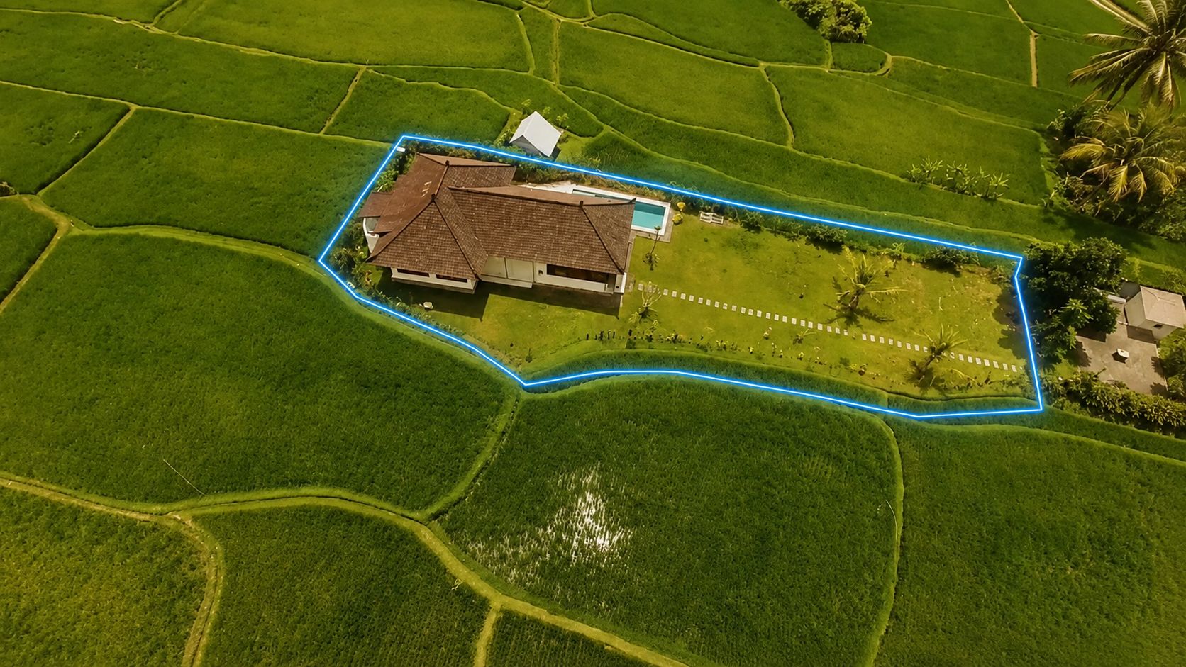 Pixly browser-based tool add property boundaries to drone videos