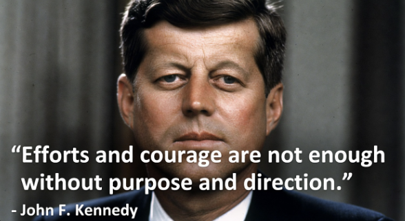 John F. Kennedy on Purpose and Direction
