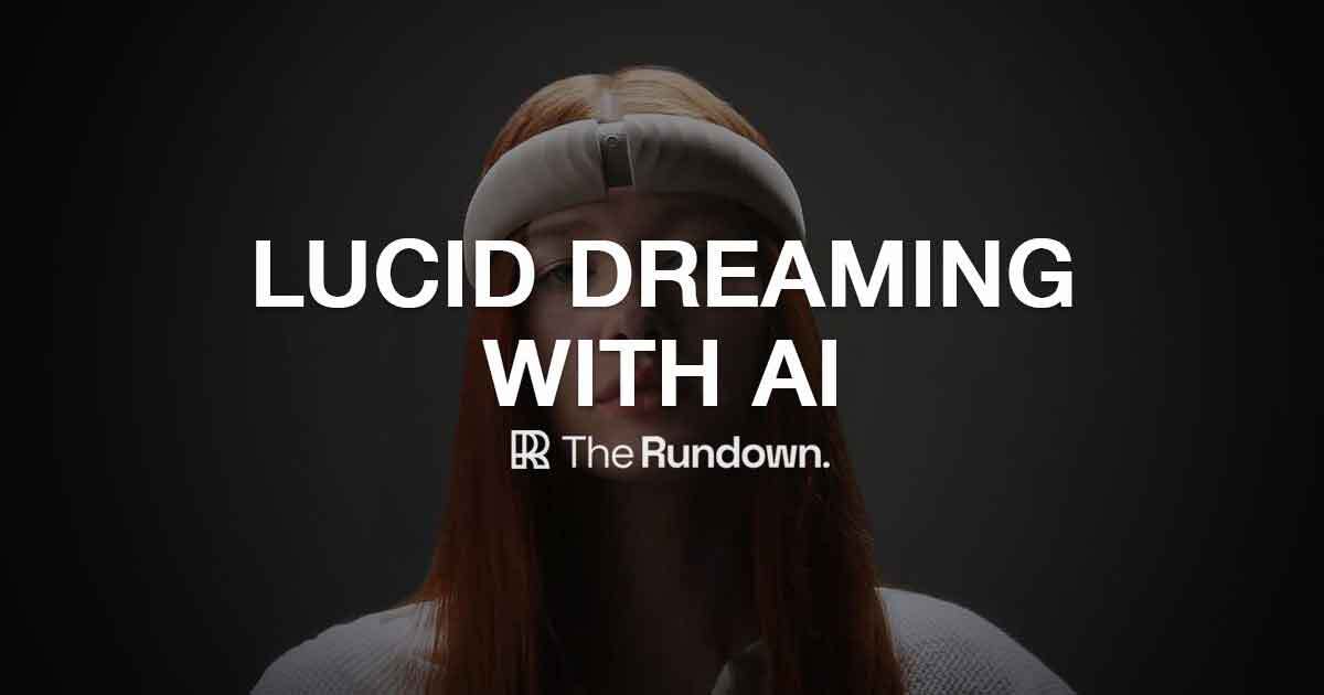 Control your dreams using AI