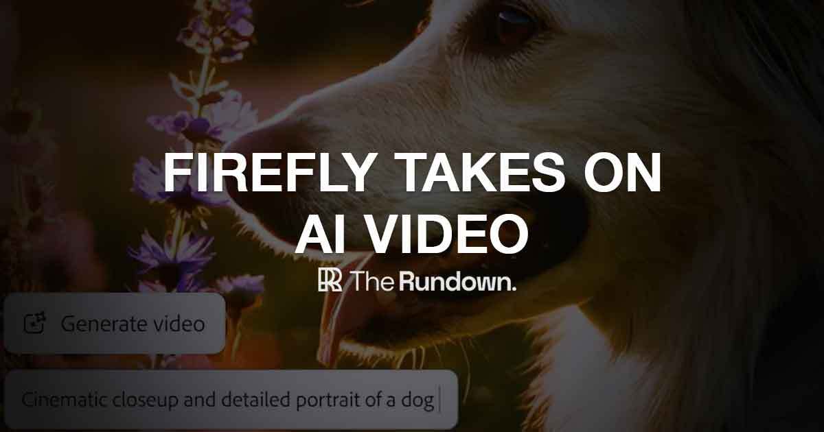 Firefly takes on AI Video