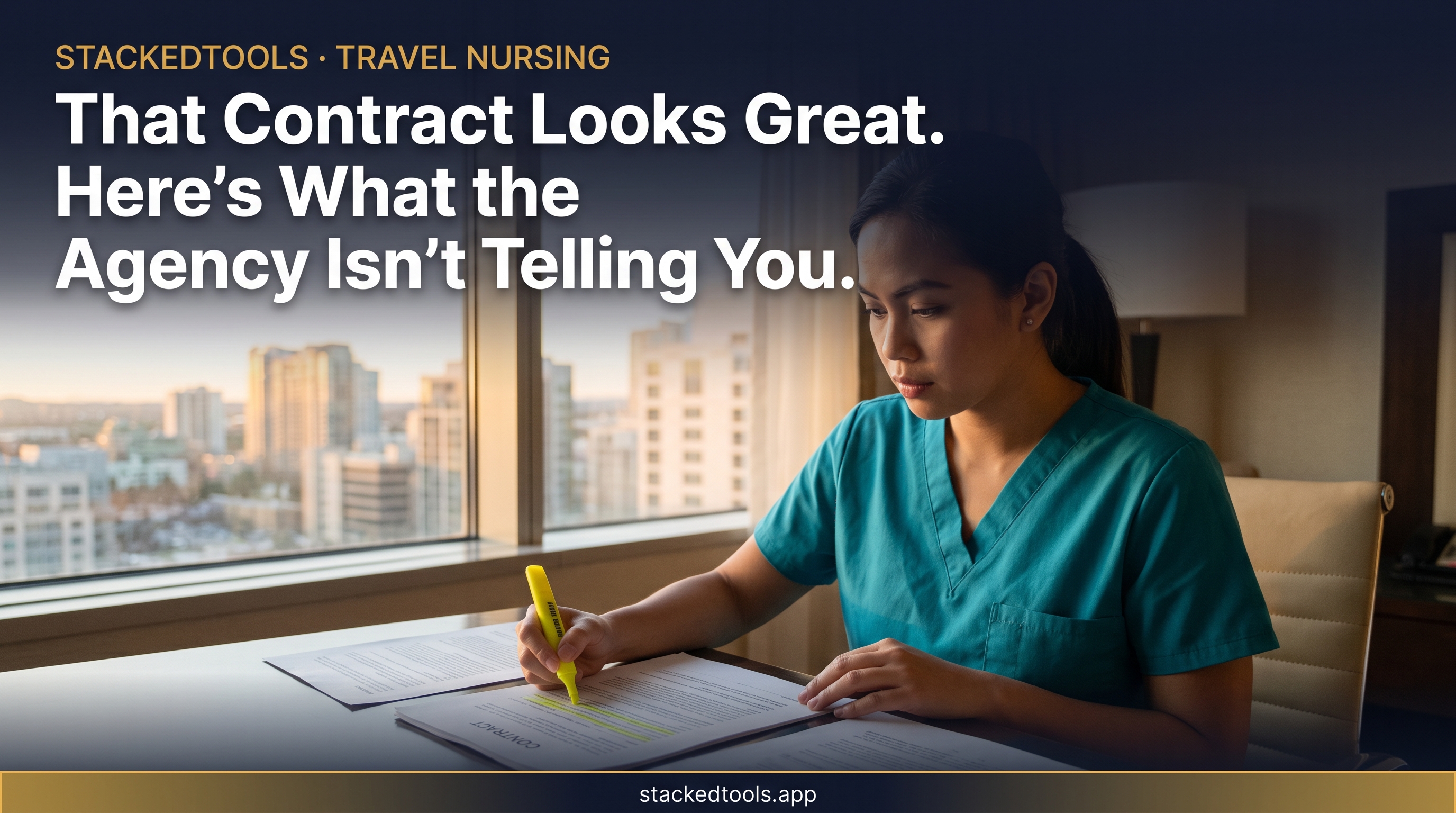 That Travel Nursing Contract Looks Great. Here's What the Agency Isn't Telling You.