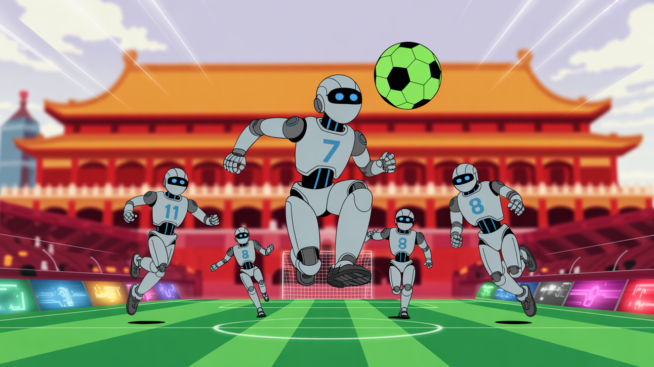 Humanoid soccer is a wild mess