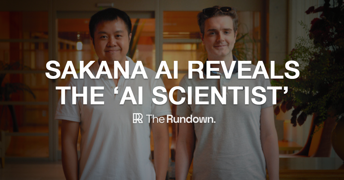 The world's first autonomous 'AI Scientist'