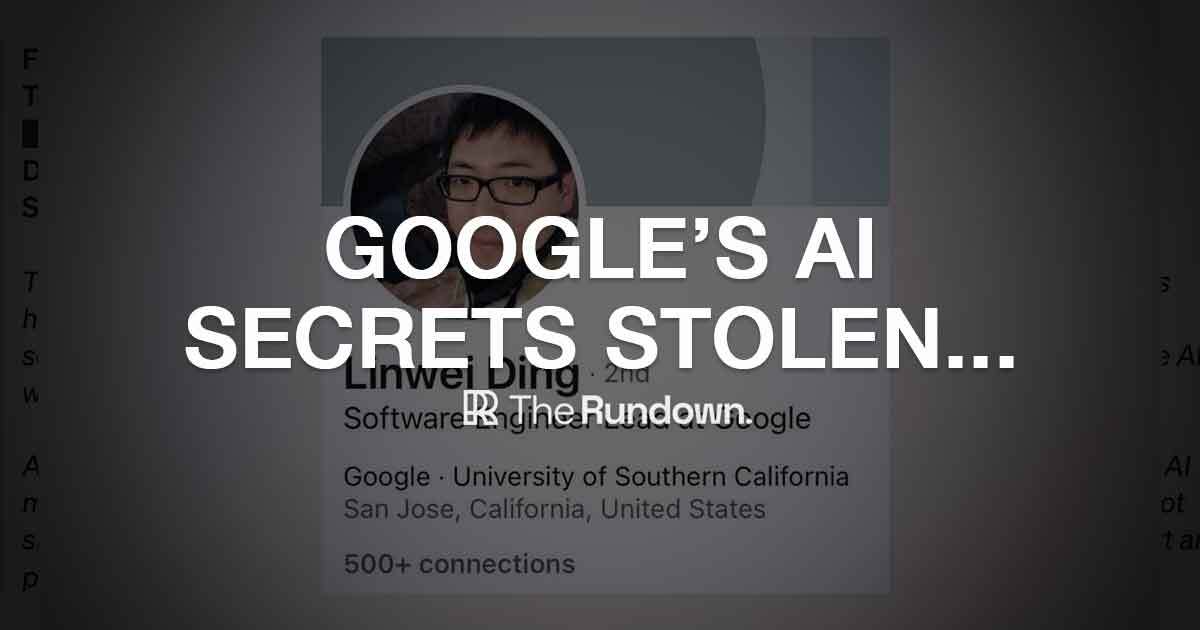 Google's AI secrets stolen 