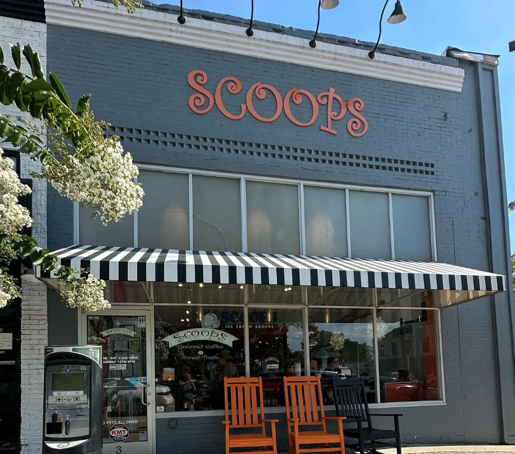 Scoops ice cream on McDonough Square