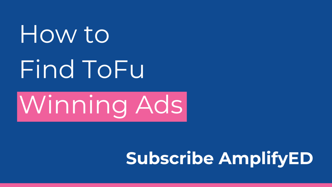 How to Avoid Stinky TOFU Ads