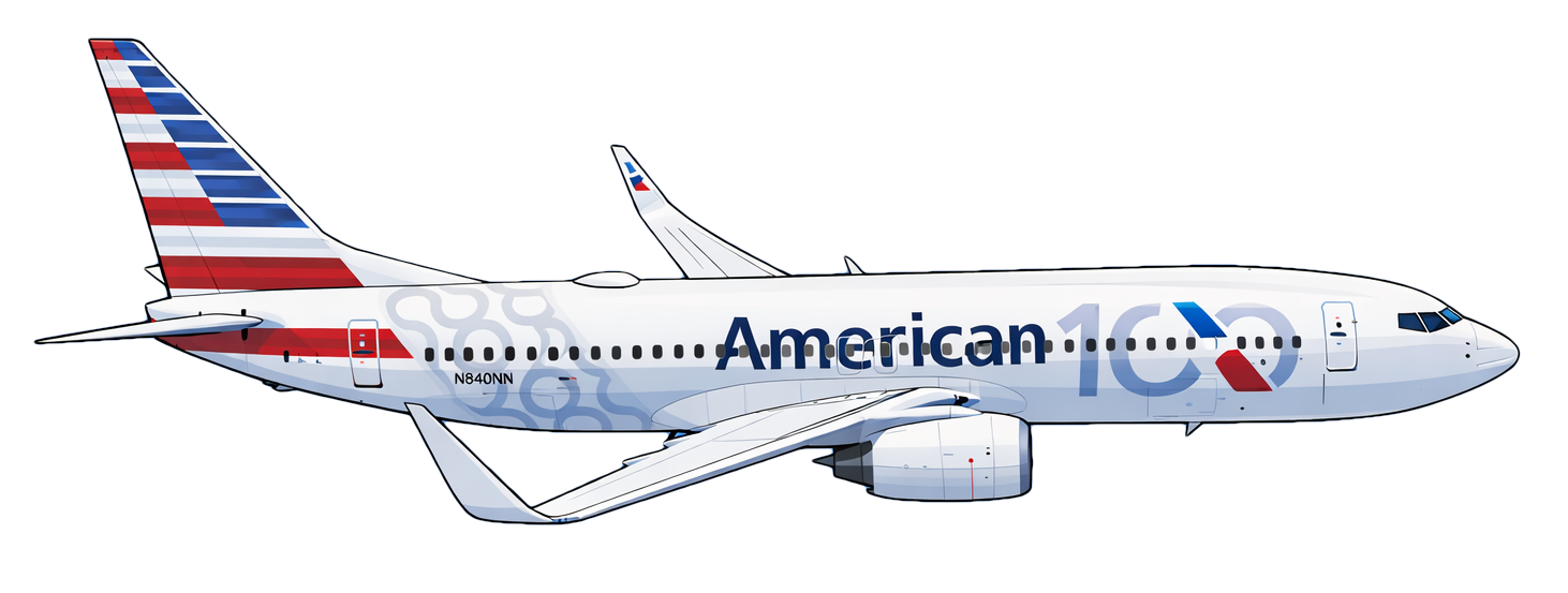 American Airlines 100th Anniversary Livery