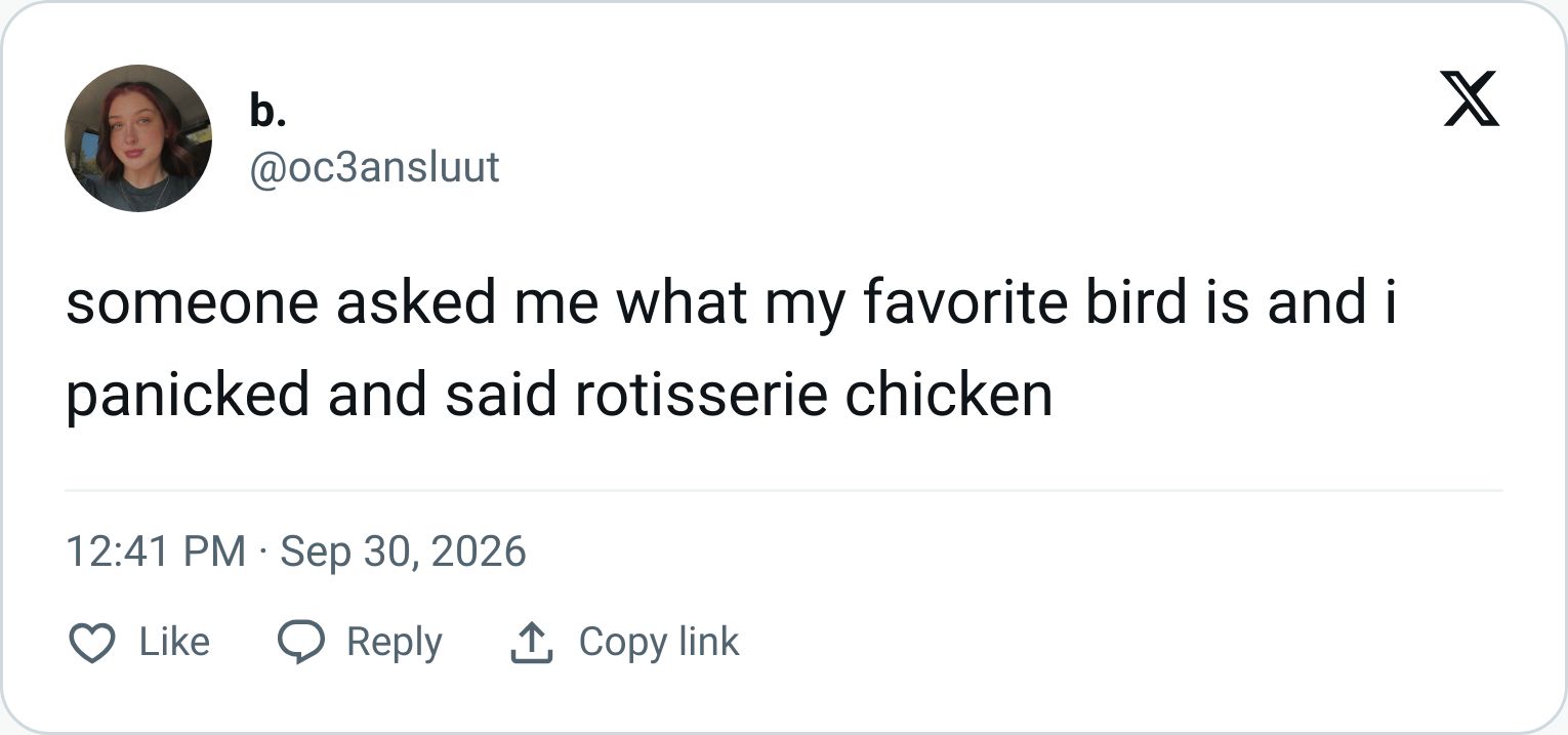 Tweet screenshot
