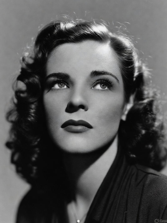 Lauren Bacall classic Hollywood portrait from the 1940s