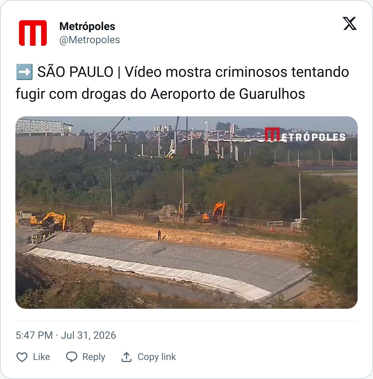 Tweet screenshot