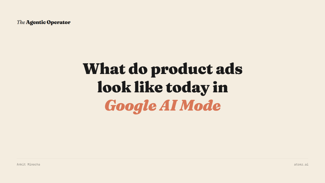What do product ads actually look like in Google AI Mode?