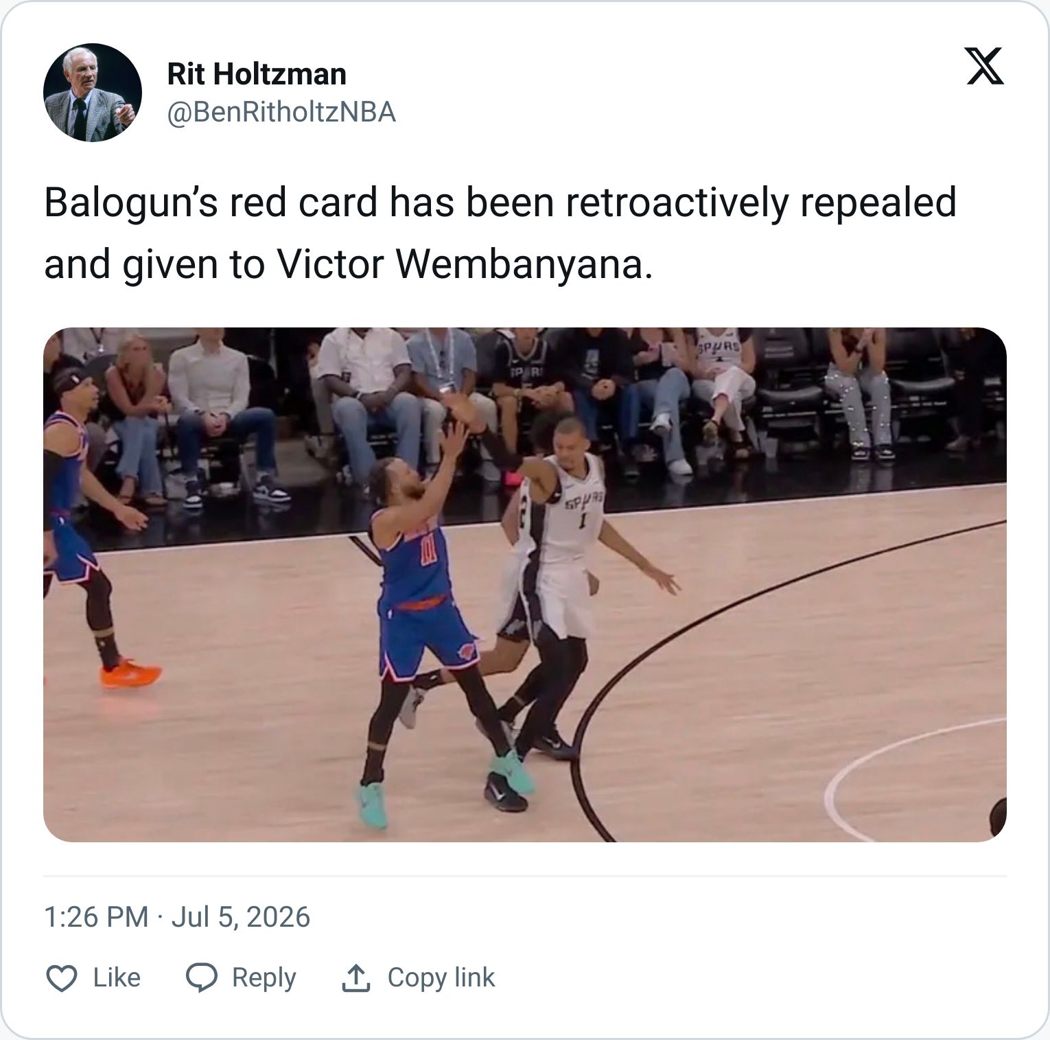 Tweet screenshot