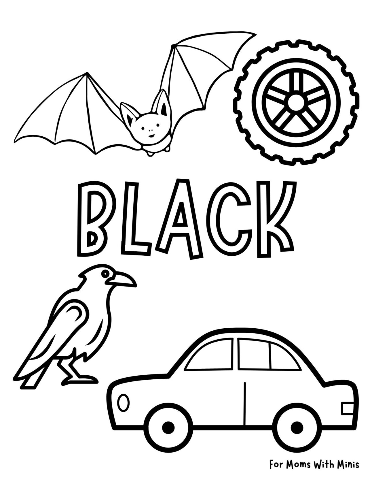 The Color Black Coloring Page - 18 