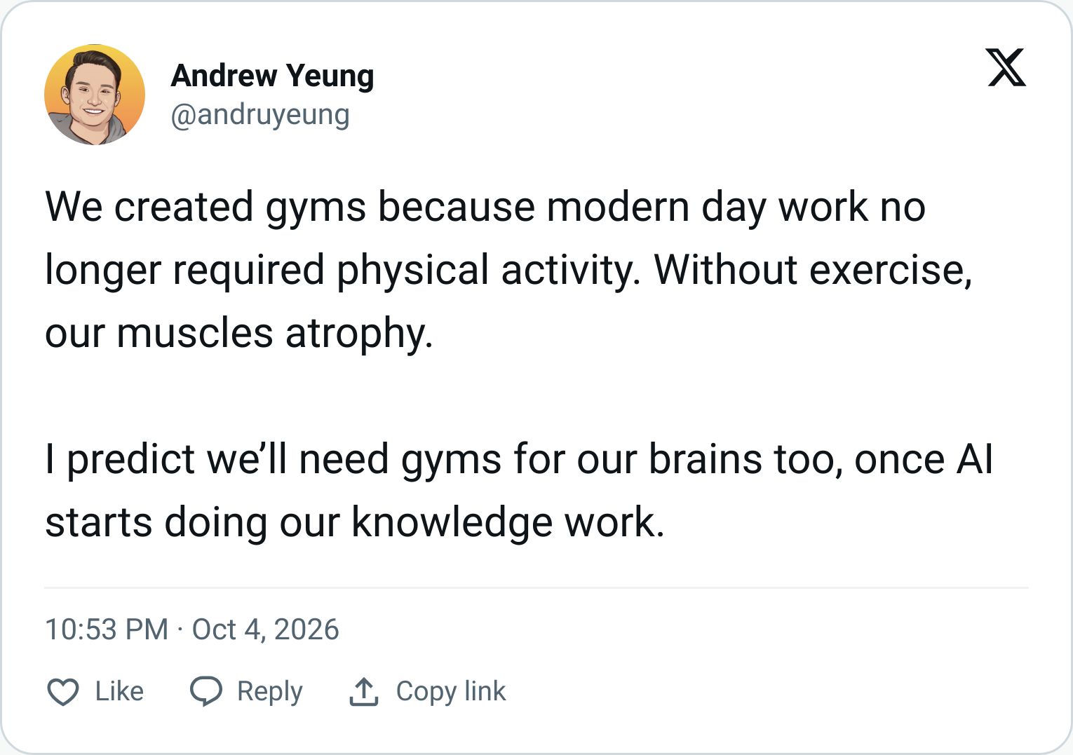 Tweet screenshot