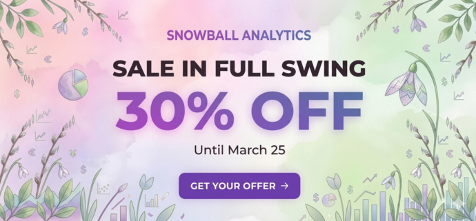 Snowball Analytics Spring Sale