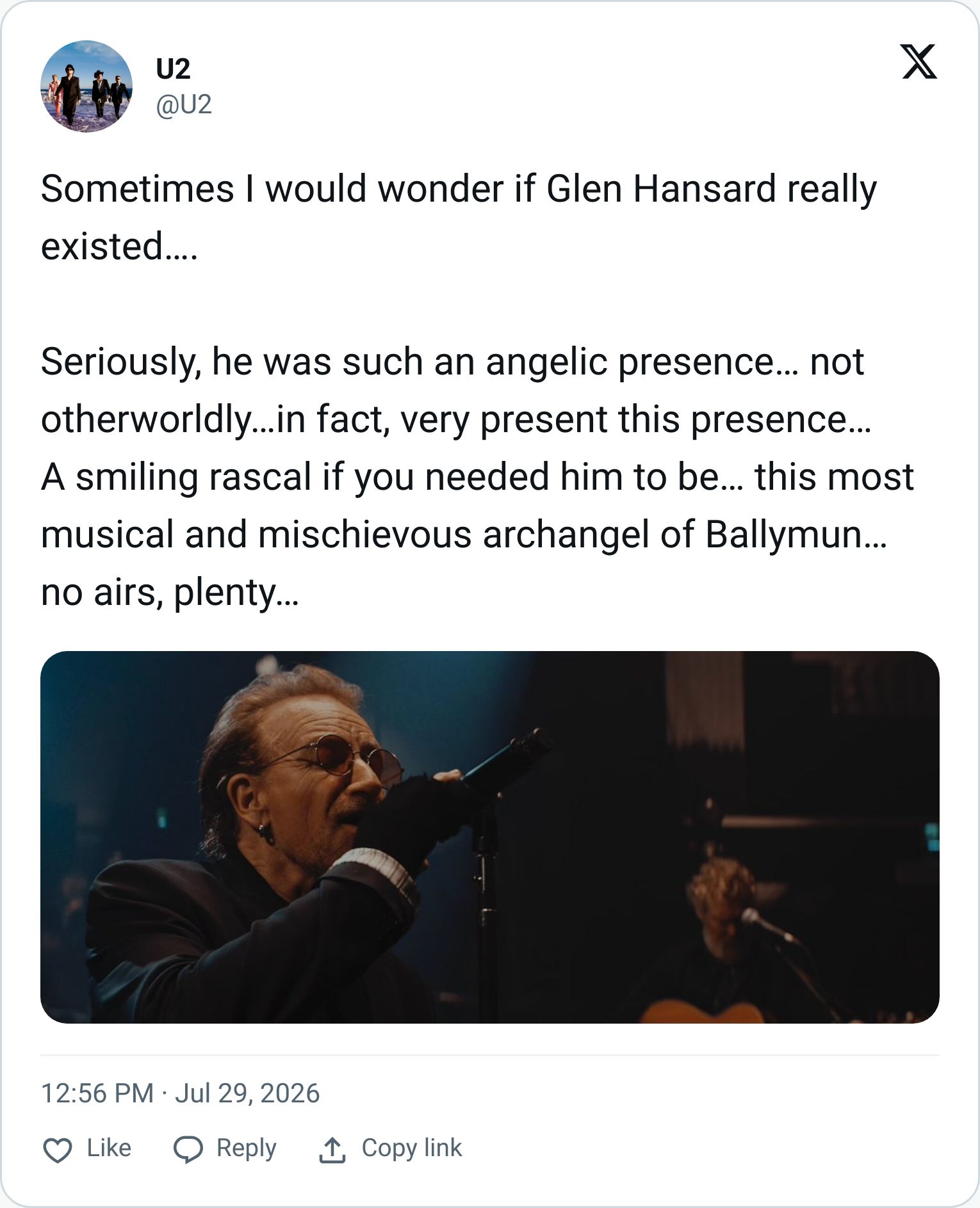 Tweet screenshot