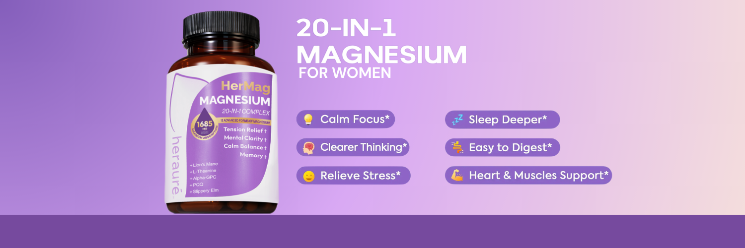 HerAuré HerMag 20-in-1 Magnesium Complex — Smarter Magnesium for Women
