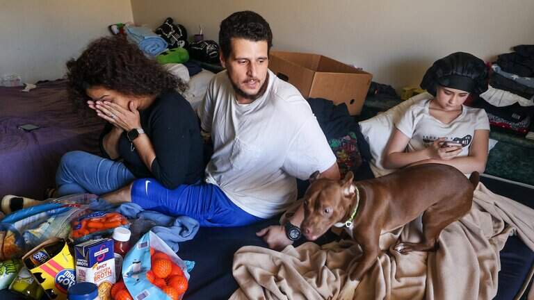 A Miami-Dade family living in a motel room