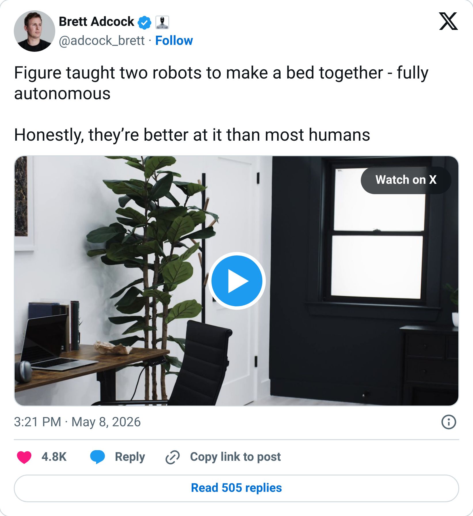 Tweet screenshot