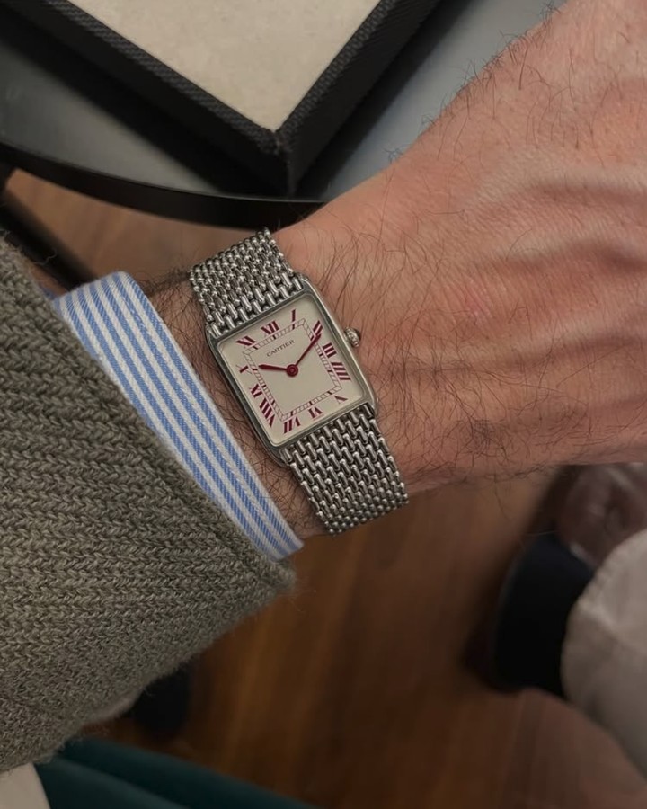 Close-up of a luxury watch on a wrist