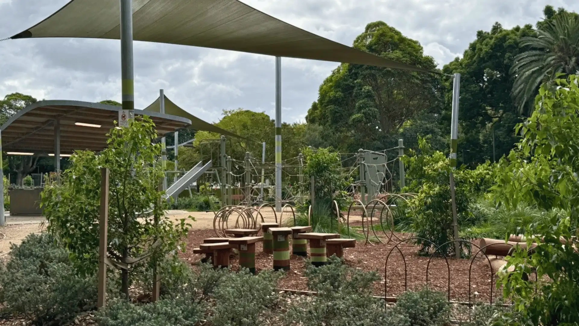 Johnson Park's heritage rocket is a landmark along the route