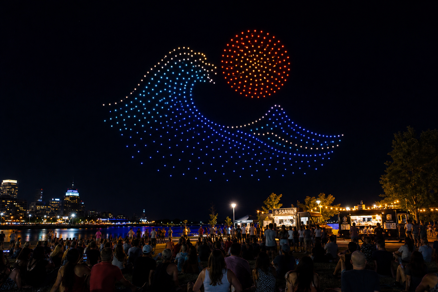 Summerfest Drone Show at River's Edge Park