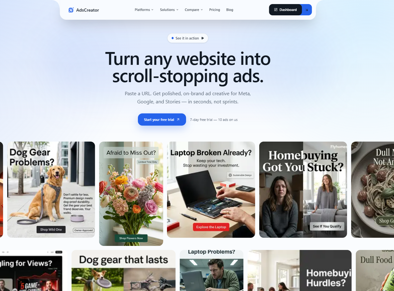 I Built an AI That Turns Any Website into Scroll-Stopping Ads (Try It Free)