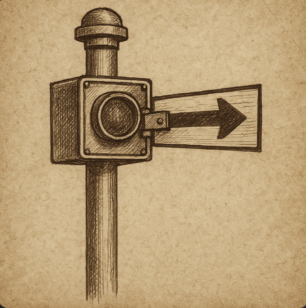 Garrett Morgan’s three-position traffic signal mechanism
