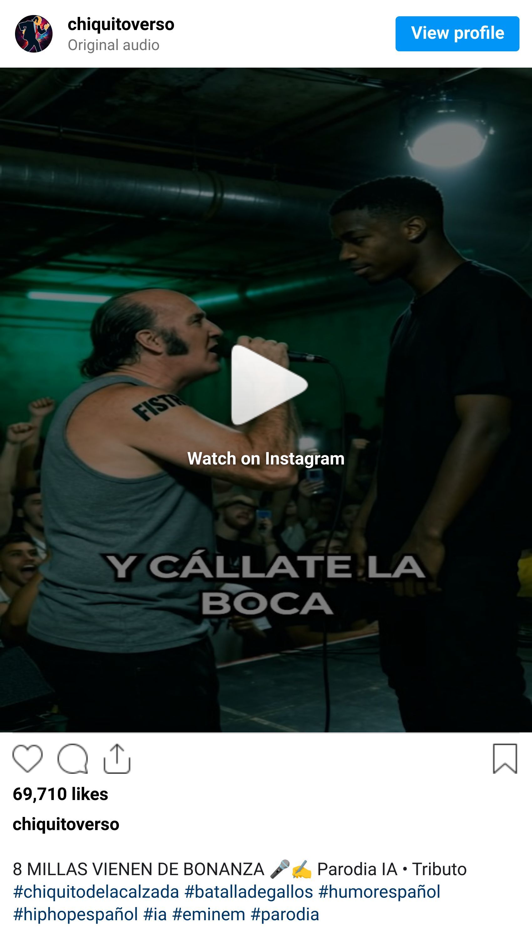 Instagram reel screenshot