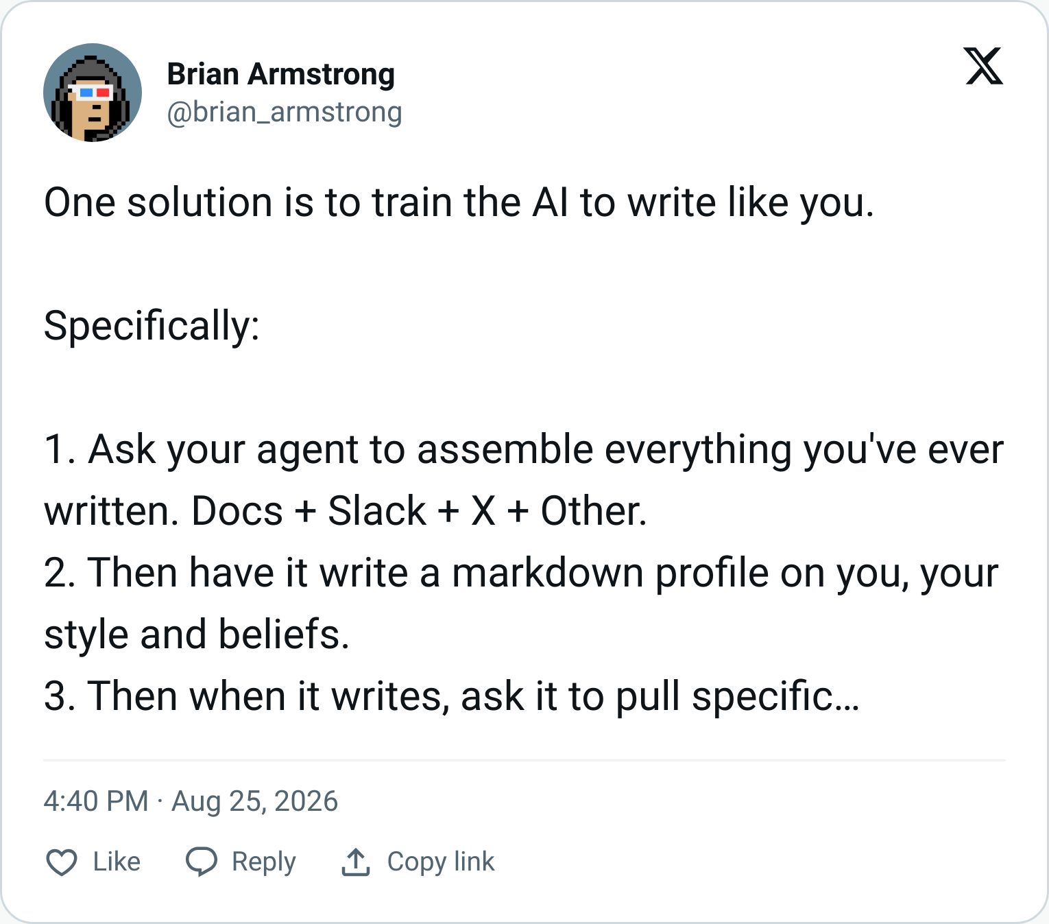 Tweet screenshot