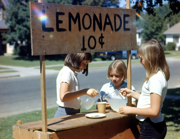 Donna’s Front-Yard Lemonade Stand, 1972