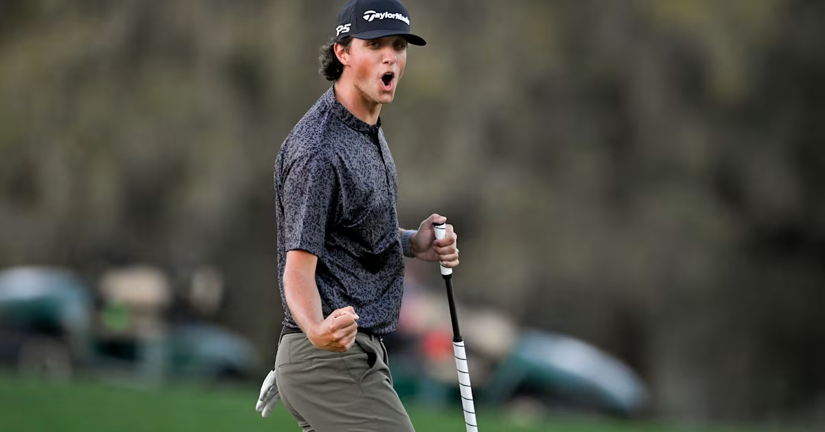 Grant Horvat during a practice round