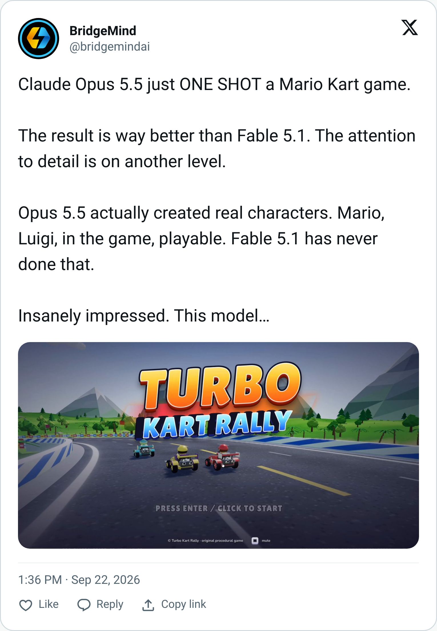 Tweet screenshot