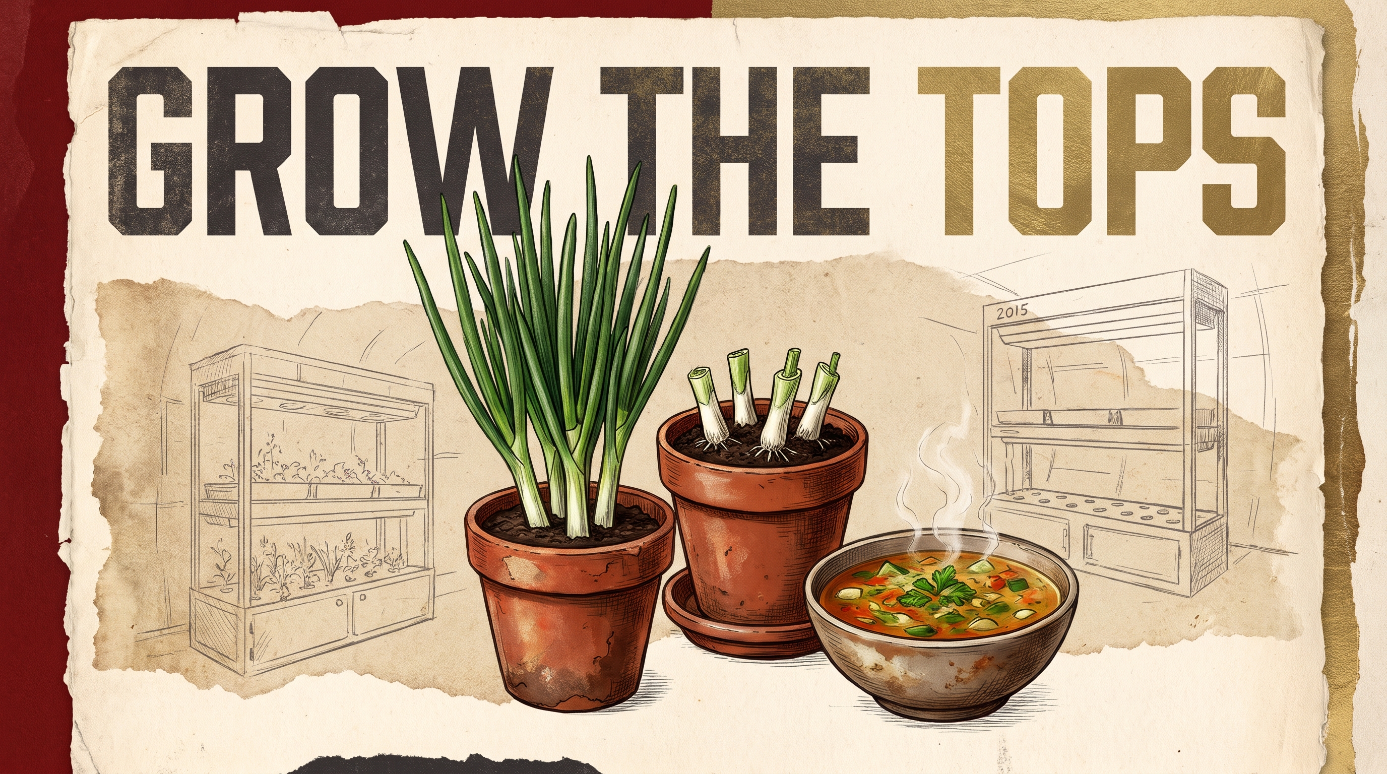 Illustrative grow the tops