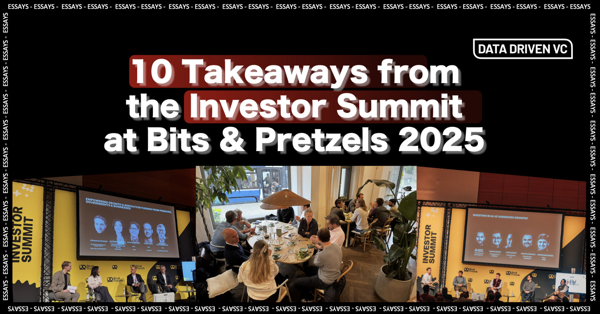 ️10 Takeaways from the Investor Summit at Bits & Pretzels 2025