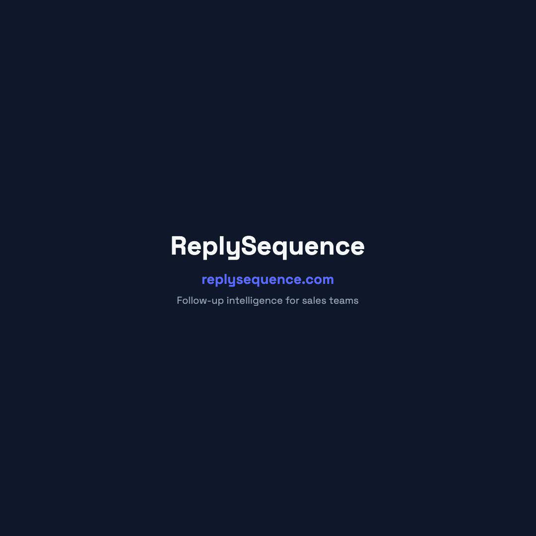 ReplySequence — replysequence.com