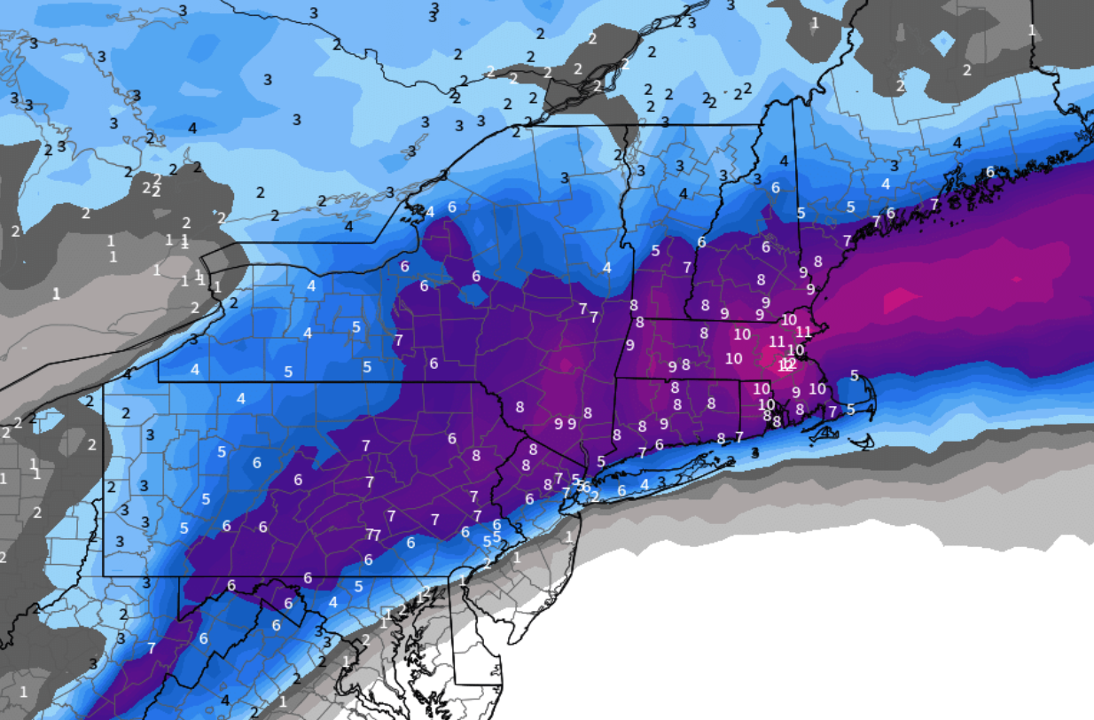 1st snowstorm for Northeast in 2 years looks increasingly likely ...