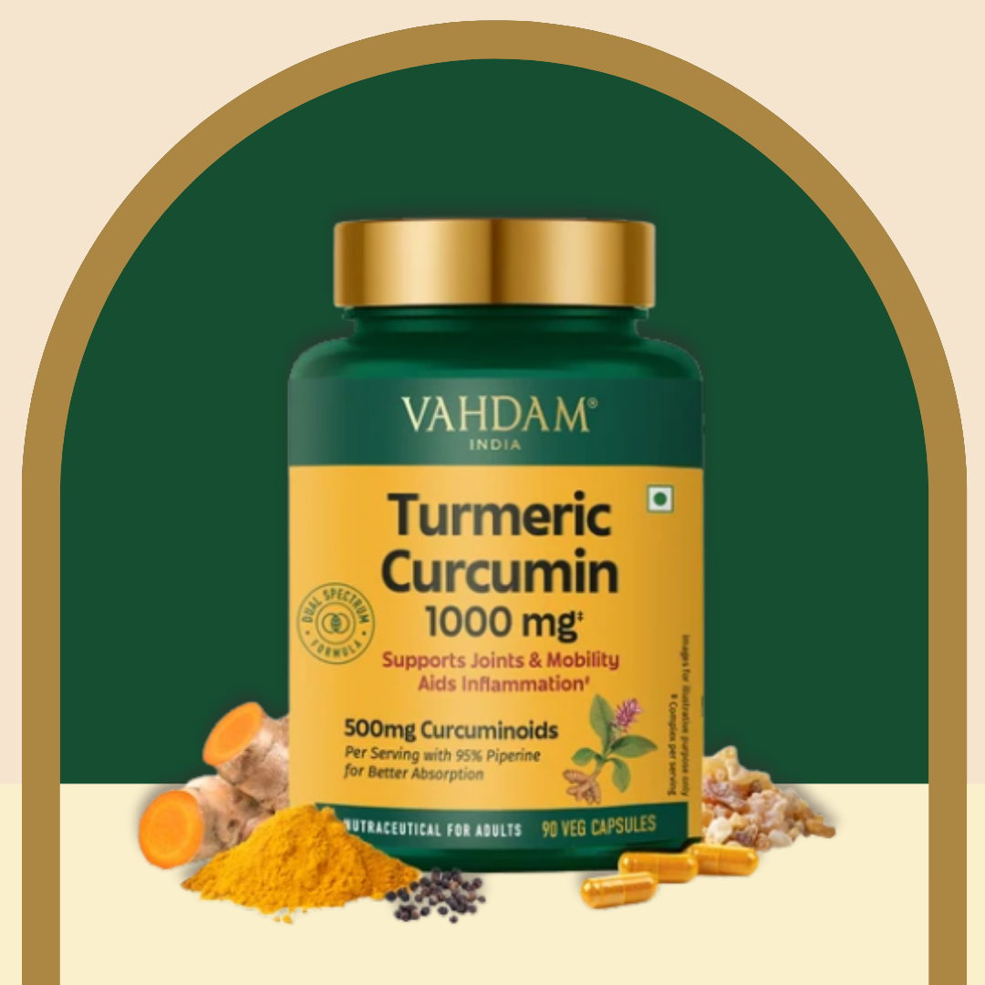 Vahdam Turmeric Curcumin Capsules