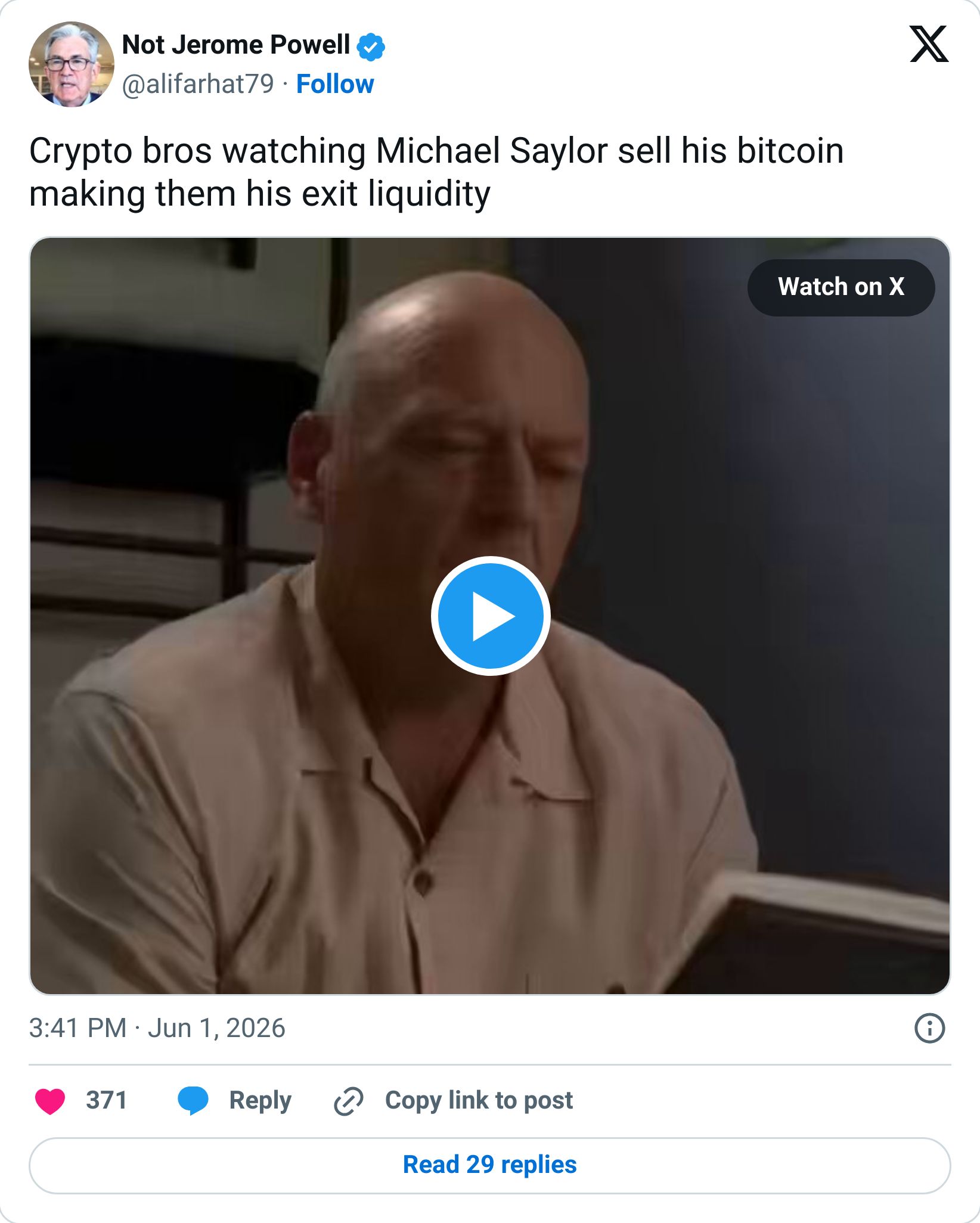 Tweet screenshot