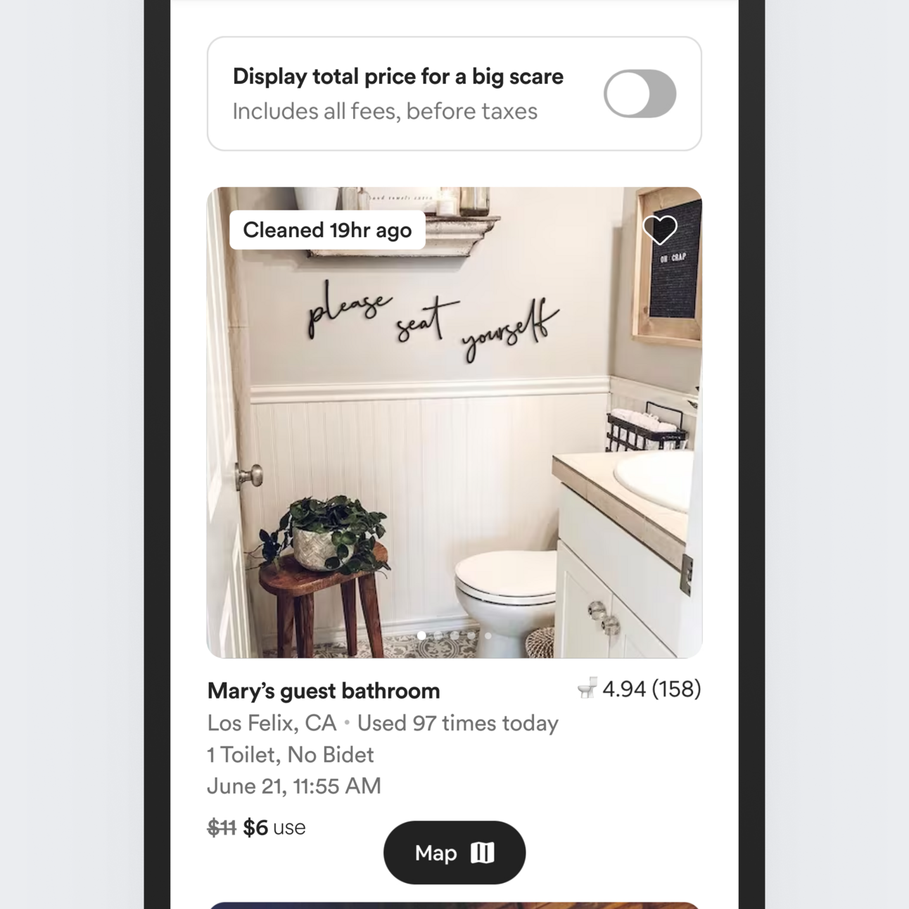Airbnb for Toilets = Airbnp