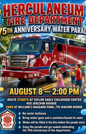 Herculaneum Fire Department Parade on August 8