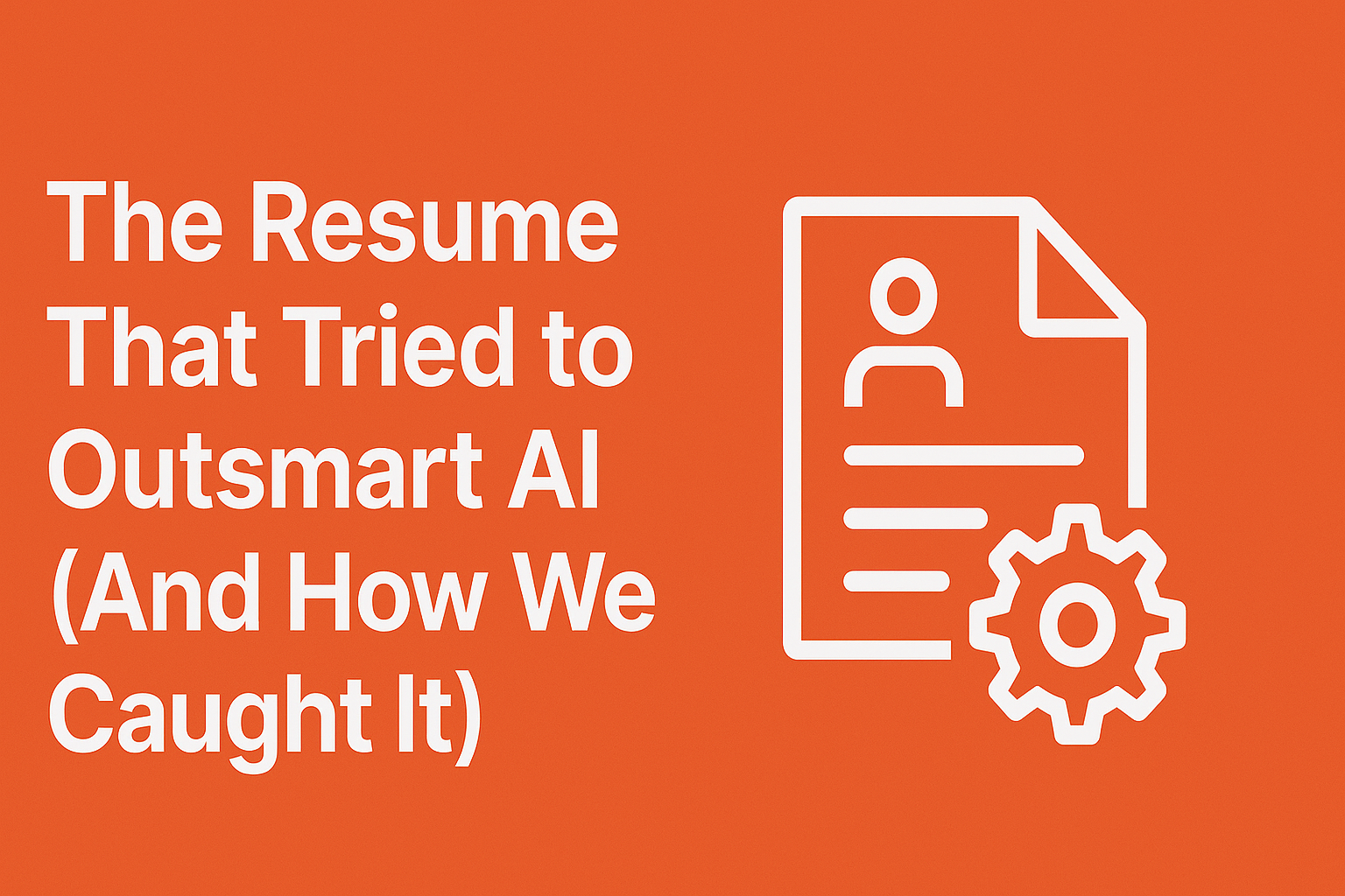 The Resume That Tried to Outsmart AI (And How We Caught It)